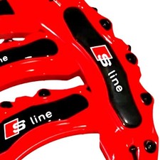 4x Bremssattelabdeckungen Rot