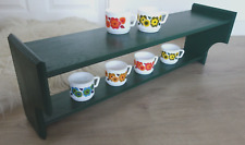 Shabby Regal Küchenregal Wandregal Holz grün 60er 70er Landhaus