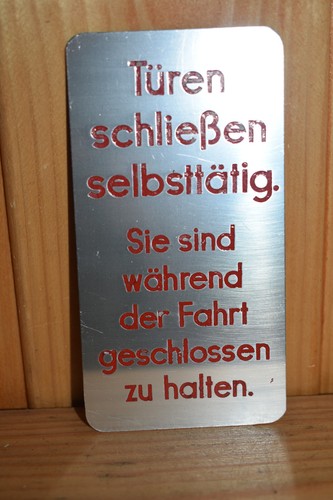 Altes blechschild - altes,