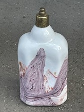 Milchglas Glas Barock Flasche