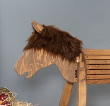 Holzpferd 100cm Sitzhöhe - mit seitlich beweglichen Ohren