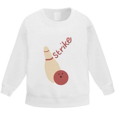 "Bowling Last Pin Down" Kinder Sweatshirt / Pullover / Pulli (KW049915)