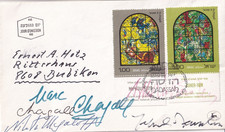 Marc Chagall  + Artur Rubinstein und weitere - Original-Signaturen auf FDC