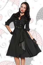 12625 Damen Kleid schwarz