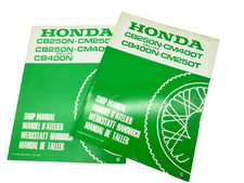 HONDA CB250N CB400N CM250T CM400T NACHTRAG Werkstatt-Handbuch 2Stück  1982