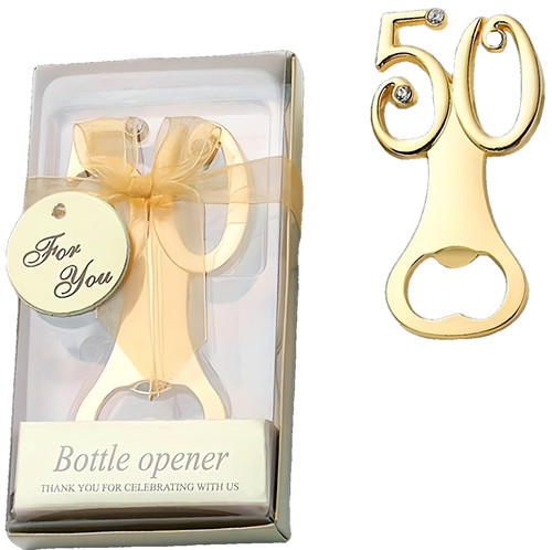 Goldener flaschenöffner - flaschenöffner, 50