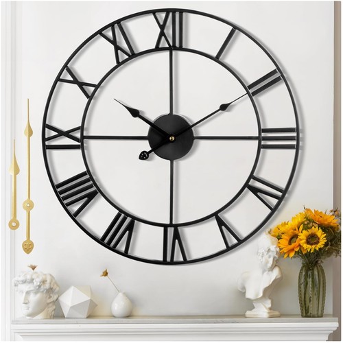 Wanduhr groß modern nahezu - groß,