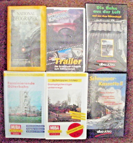 Vhs videofilme eisenbahn etwas - vhs,
