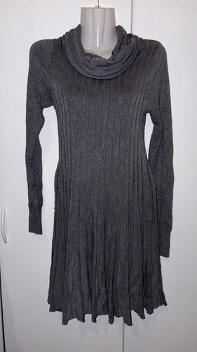 Strickkleid grau mit