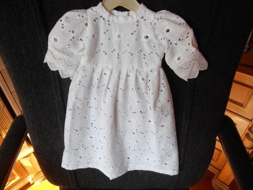 Puppenkleid kleid weiß aus - puppenkleid,