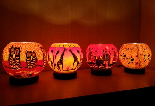 Leuchtglas windlicht schöne - leuchtglas,