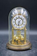 Kundo Quartz alte Tischuhr Westminster mit Glasdom Magnetpendule Vintage H 23 cm