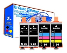 4x TINTE PATRONEN für CANON