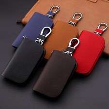 Schlüsseltasche Schwarz Leder