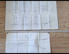 Schiffsbauplan Titania 1866