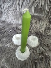 3 x Kerzenhalter Weiß Kuchen - Handmade aus Raysin - Geschenkidee 