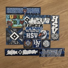 12 verschiedene HSV Aufkleber