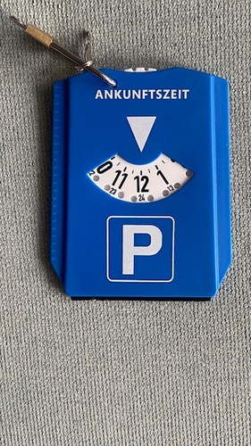 Parkscheibe passend geändert