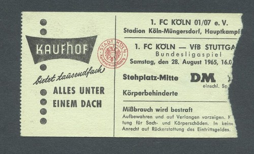 1965 fc köln vfb - --,