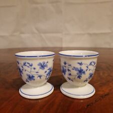 Arzberg „Blaublüte“ 2 Eierbecher Auf Fuß Porzellan