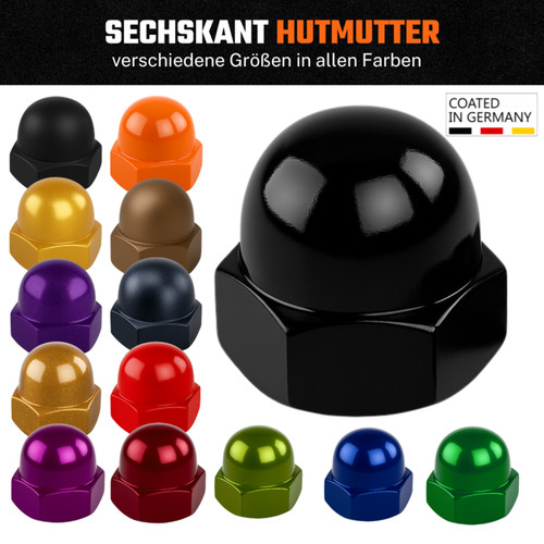 10x hutmutter din1587 - 10x, v2a