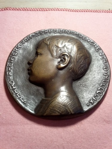 Bronzemedaillon 1909 harro - bronzemedaillon, 1909,