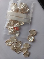 30 Acryl Perlen Anhänger Muschel Basteln Deko