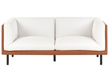 Sofa Kunstleder Stoff braun /