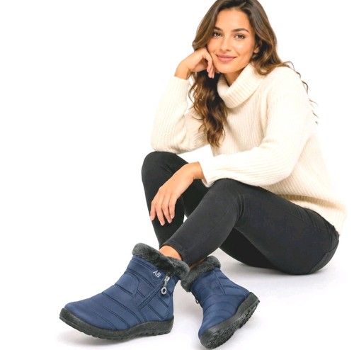 Damen winterstiefel gefüttert - winterstiefel,