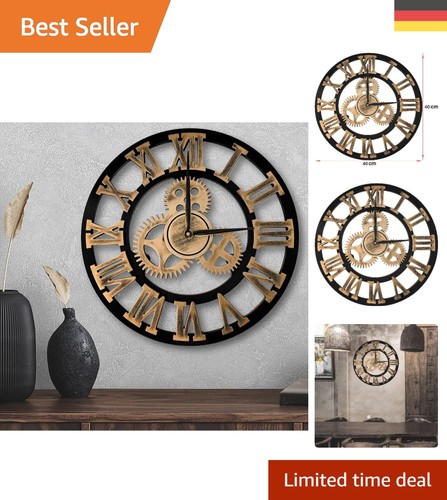 40cm industriewanduhr mit - industriewanduhr,