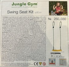Kinder Schaukel Swing Seat Kit Gelb Jungle Gym bis 50kg max 250cm