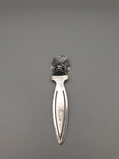 Vintage Lesezeichen aus 925er Sterling Silber mit Kukulkan-Gesicht