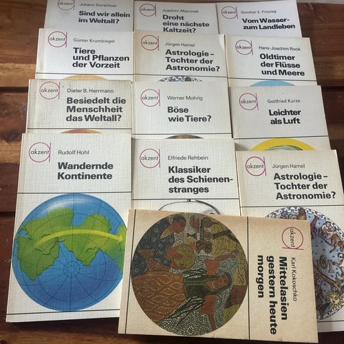 13x akzent ddr bücher - 13x, urania