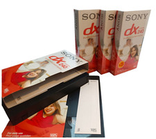 VHS Kassetten Videokassette Leerkassette Sony E  240 DXG Minuten 4 Stunden