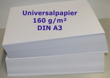 Multifunktionspapier Universalpapier Kopierpapier160g,DIN A2,A3,A4,A5,A6,A7,lang