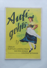 S. Bethmann Aufi geht´s Ländler, Plattler/Lieder u. Tänze aus den Bergen 1957