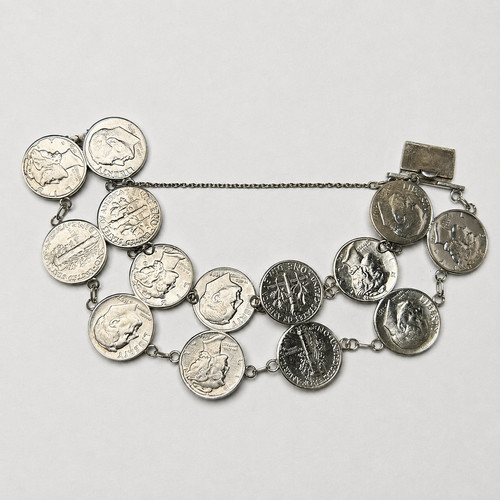 Münzen armband silver coin - armband,
