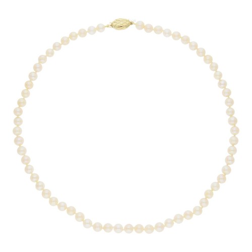 Perlenkette gold 585 - gold,