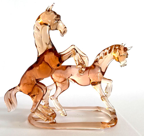 Art déco glasfigur - glasfigur, pferde