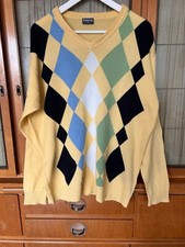 Pullover Biaggini Charles Vögele, Rautenmuster, Gelb , Gr. XL