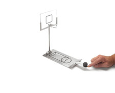 Basketball Spiel mit Brett Korb Ball an Schur 2 Magnetzähler 30 x24x11 cm Metall