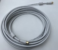 Hams Antennen-Kabel, Koax-Stecker - Koax-Kupplung, vergoldet, 10,0 m, 100 dB