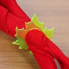 Plexiglas® 6er Set Serviettenringe neongrün neonorange neonrot Serviettenhalter