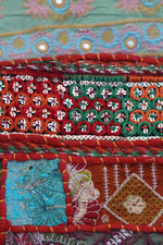 ✪ NEU Boho Ethno Indie Patchwork Kissen 60x60 Hippie Marokko Gipsy Ibiza bestick