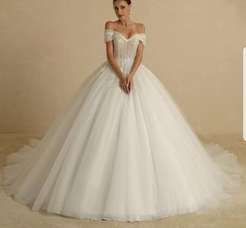Neu glitzer brautkleid linie - neu, a-linie