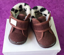Babyschuhe, Puppenschuhe, Größe 17c (~12 cm), braune Stiefel, neuw. Lagerbestand