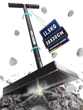 WERKTHOR Handstampfer 11,5kg aus Stahl – Bodenverdichter mit T-Griff 20x20cm