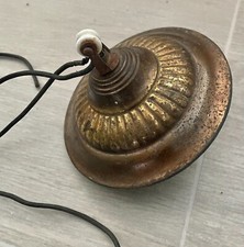 alte antike Hängelampe um 1940 Messingfassung E27 Loft