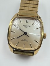 Anker 100 Herren 17 Jewels Shockproof Armbanduhr Vintage 60’s - 31x31mm Germany