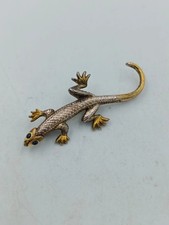 Vintage Brosche Eidechse Gecko